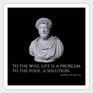 Marcus Aurelius Quote On Life, The Wise, And The Fools Magnet